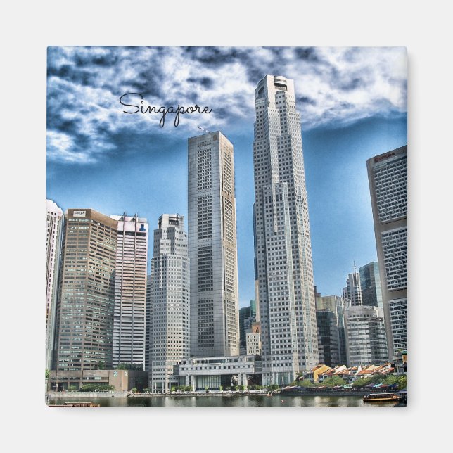 Singapore Cityscape Magnet (Framsidan)