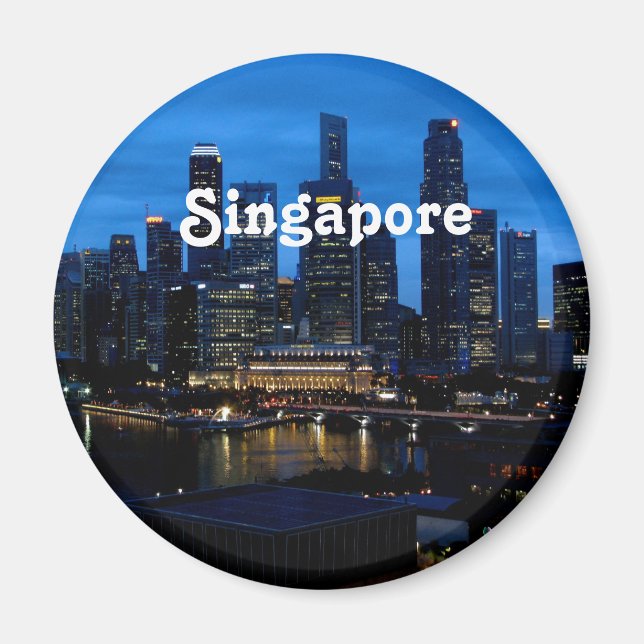 Singapore Cityscape Magnet (Framsidan)