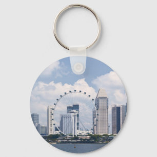 Singapore cityscape nyckelring