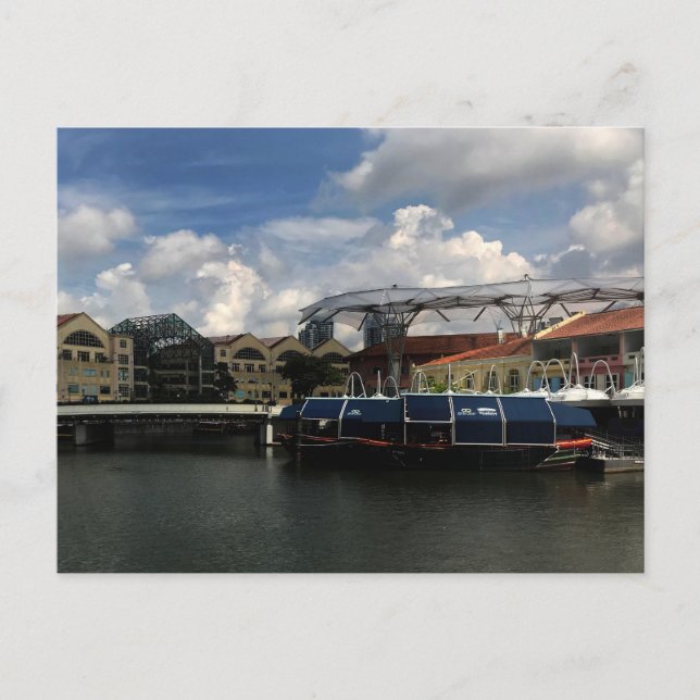 Singapore Clarke Quay #2 vykort (Framsida)