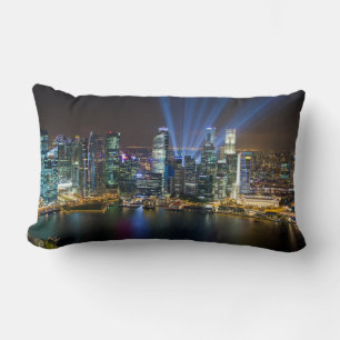 Singapore Downtown Ljusshow Lumbarkudde