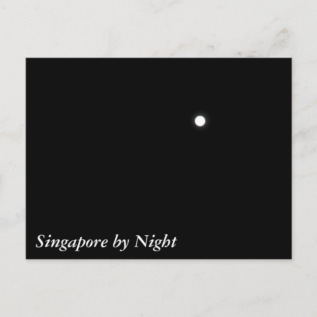 Singapore efter natt vykort (Framsida)