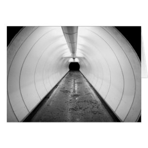 Singapore. En upplyst gångtunnel i Hälsningskort