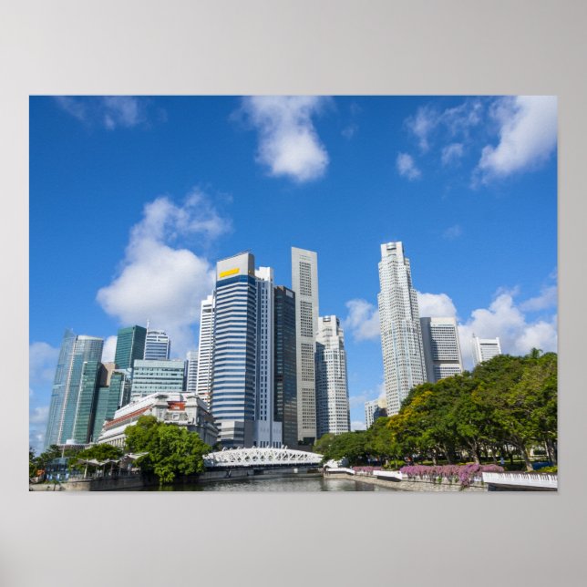 Singapore Finance District Poster (Framsidan)