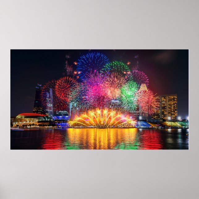 Singapore Fireworks poster (Framsidan)