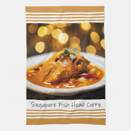 Singapore Fish Head Curry Kitchen Towel Kökshandduk