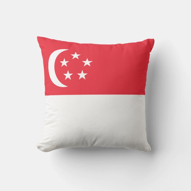 Singapore Flag Kudde (Framsida)