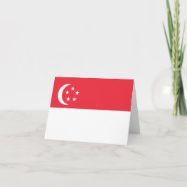 Singapore flagga anteckningskort