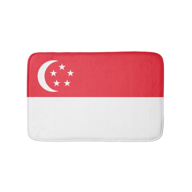 Singapore flagga badrumsmatta (Framsidan)