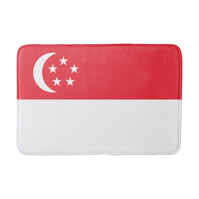 Singapore flagga badrumsmatta (Framsidan)