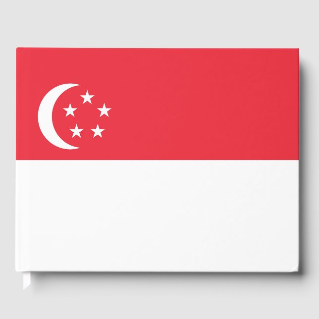 Singapore flagga gästböcker (Framsida)