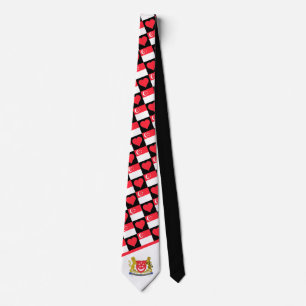 Singapore Flagga Heart Singaporeanska Jacka av Arm Slips