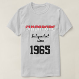 Singapore Flagga Independence Firande T Shirt