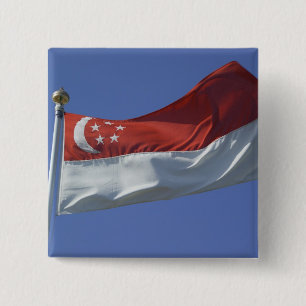 Singapore flagga knapp