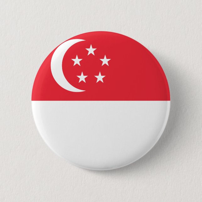 Singapore flagga knapp (Framsida)