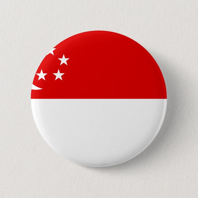 Singapore flagga knapp (Framsida)