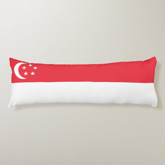 Singapore flagga kroppskudde (Framsidan)