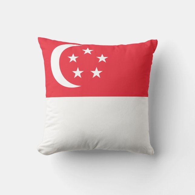 Singapore Flagga Kudde (Framsida)