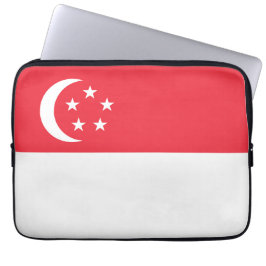 Singapore flagga laptop fodral