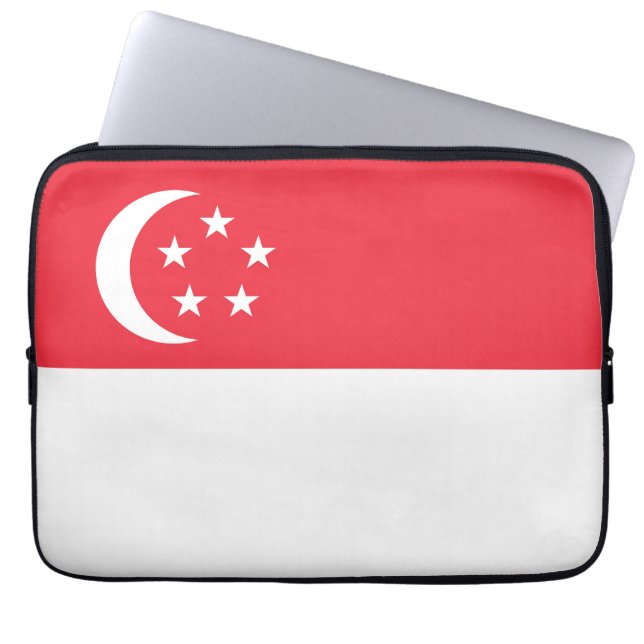 Singapore flagga laptop fodral (Framsidan)