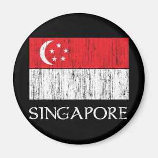 Singapore Flagga Magnet