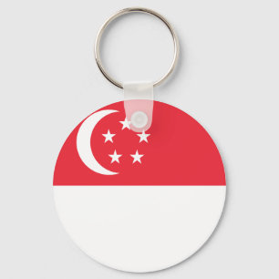 Singapore Flagga Nyckelring