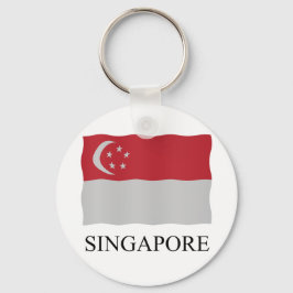Singapore flagga nyckelring