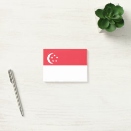 Singapore flagga post-it block
