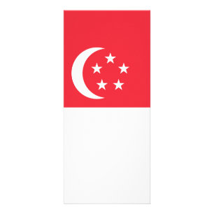 Singapore flagga reklamkort
