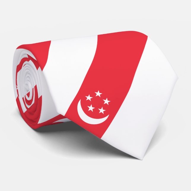 Singapore flagga slips (Rullad)