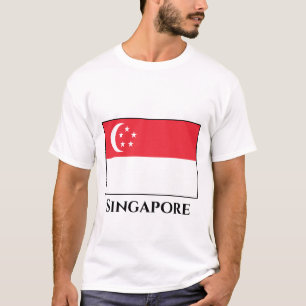 Singapore Flagga T Shirt