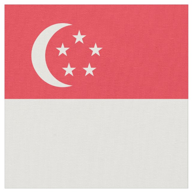 Singapore flagga tyg (Närbild)