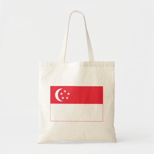 Singapore flagga tygkasse (Framsidan)