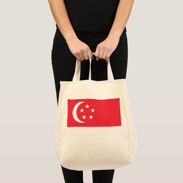 Singapore flagga tygkasse (Framsida (produkt))