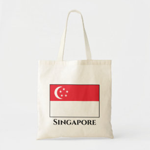 Singapore Flagga Tygkasse