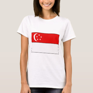 Singapore flaggaT-tröja och gåvor Tröja