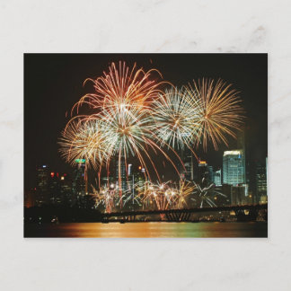 Singapore fyrverkerifestival 2 vykort