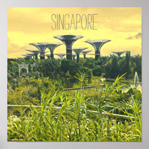 Singapore Gardens av Bay Poster