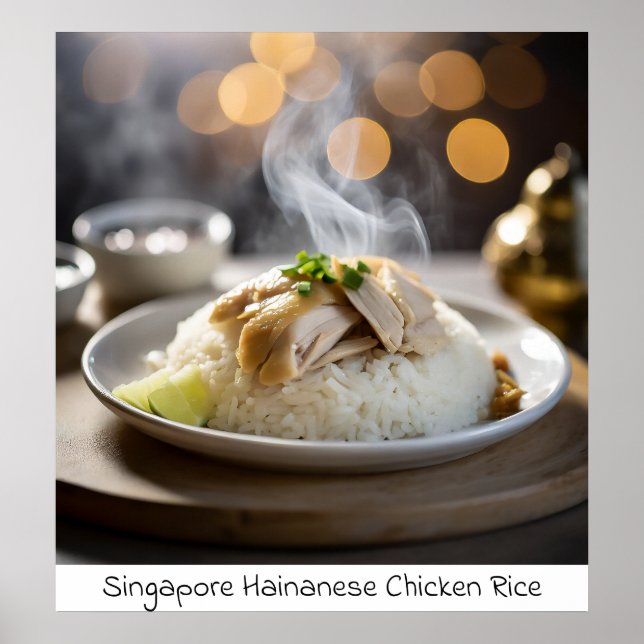 Singapore Hainanese Chicken Ris - Archival Print Poster (Framsidan)