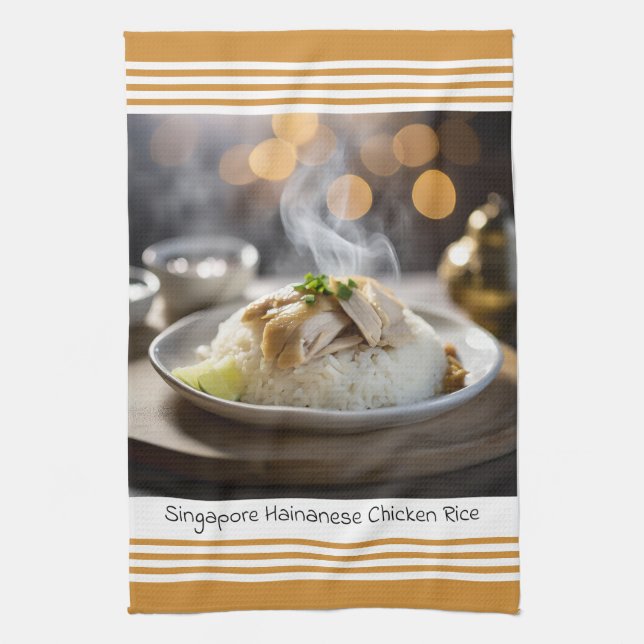 Singapore Hainanese Chicken Ris Kitchen Towel Kökshandduk (Vertikal)