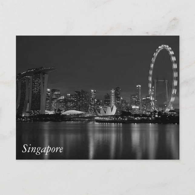 Singapore Hälsning Vykort (Framsida)