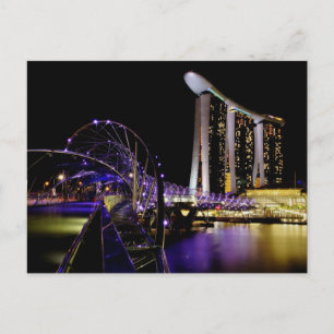 Singapore Helix Bridge Vykort