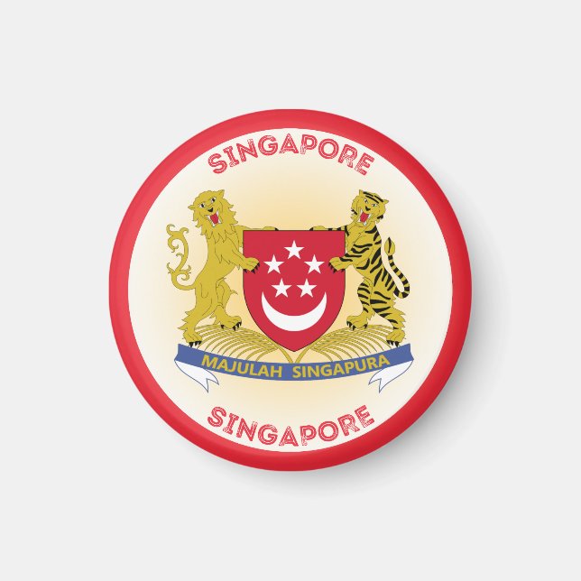 Singapore Heritage-emblem Magnet (Framsidan)