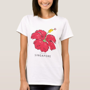 SINGAPORE HIBISCUS-SAMLING TEE