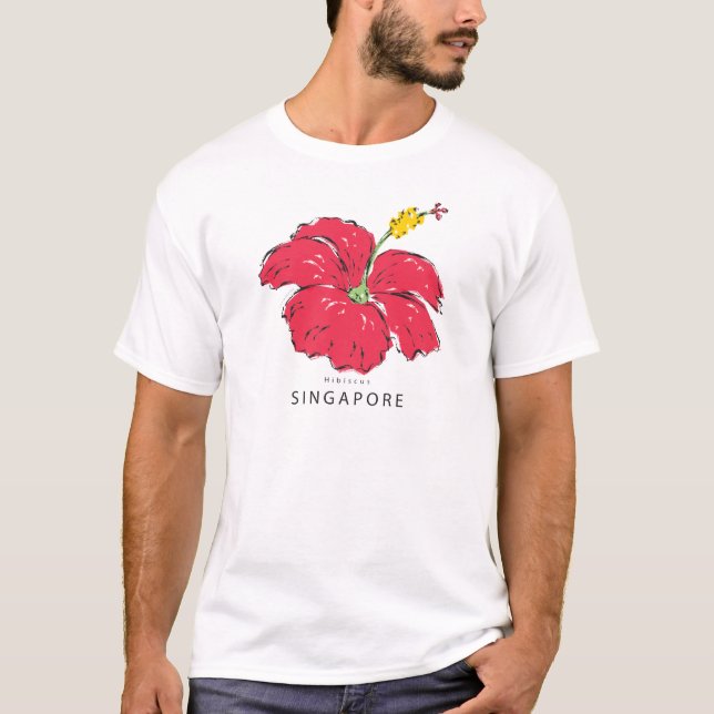 SINGAPORE HIBISCUS-SAMLING TRÖJA (Framsida)