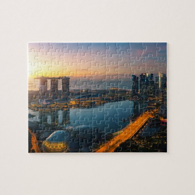 Singapore Jigszawa Puzzle Pussel (Horisontell)