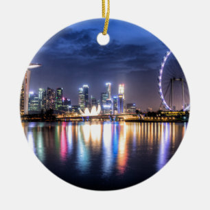 Singapore! Julgransprydnad Keramik