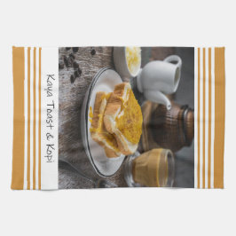 Singapore Kaya Toast & Kopi Kitchen Towel Kökshandduk