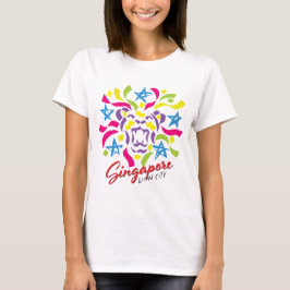Singapore lejont stadsfirande t shirt
