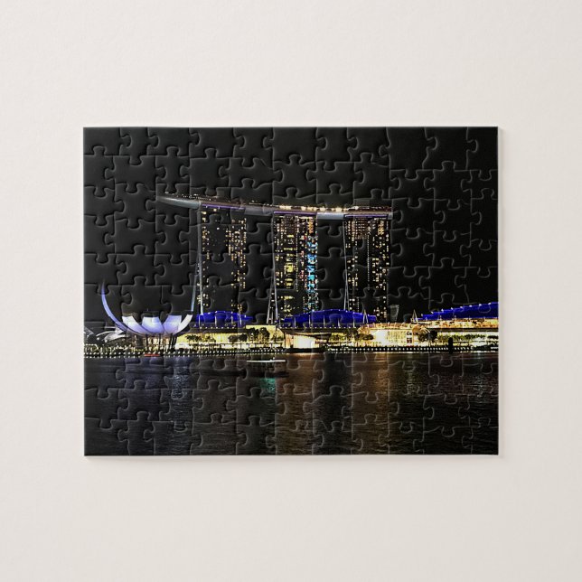 Singapore Marina Bay Sands #1 Jigszle Puzzle Pussel (Horisontell)